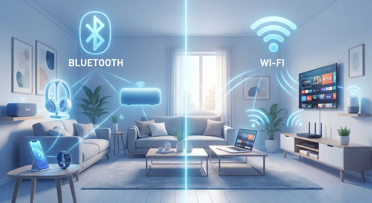 Bluetooth vs. Wi-Fi: Two Wireless Technologies, Very Different Jobs