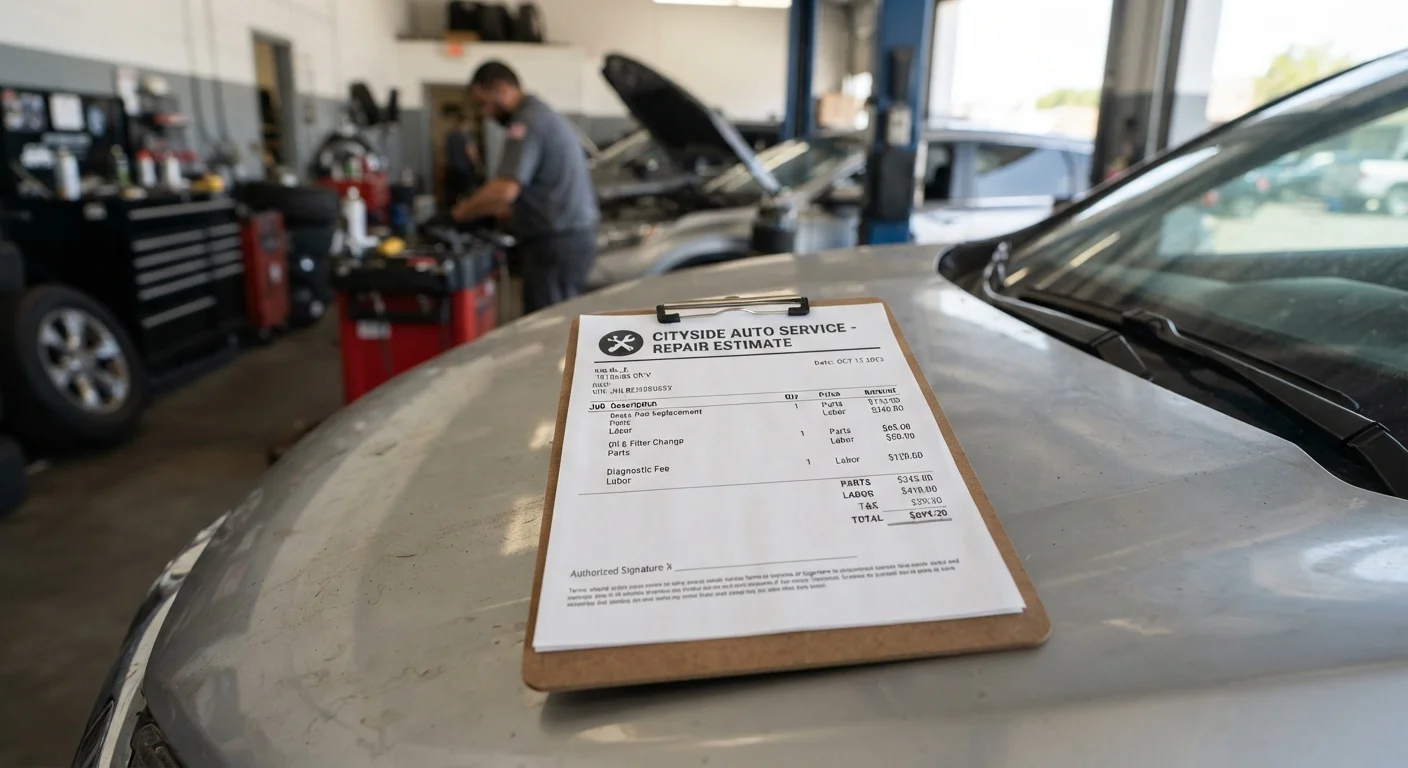 Reading a Mechanic's Estimate Without Getting Lost in the Jargon